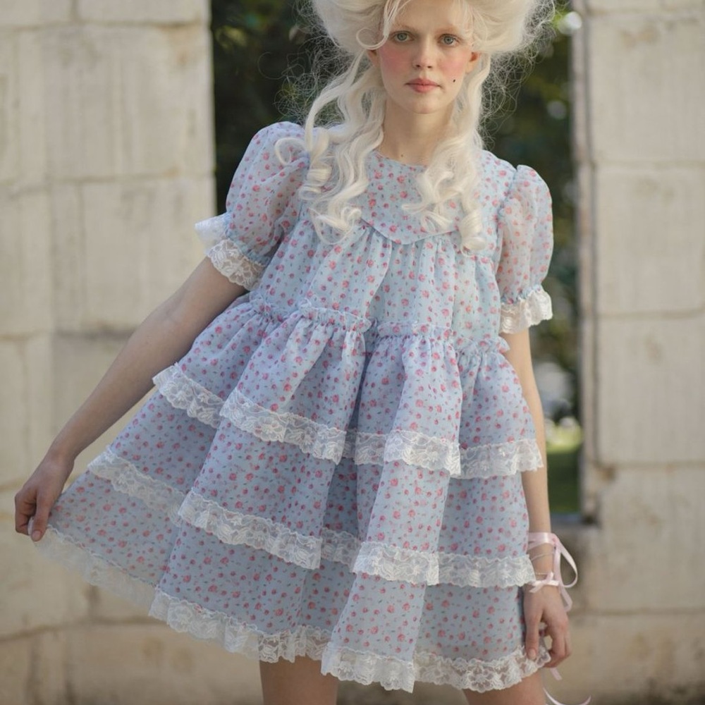 NWT Selkie Babydoll Sleeper Dress in Chateau Rose Size Medium